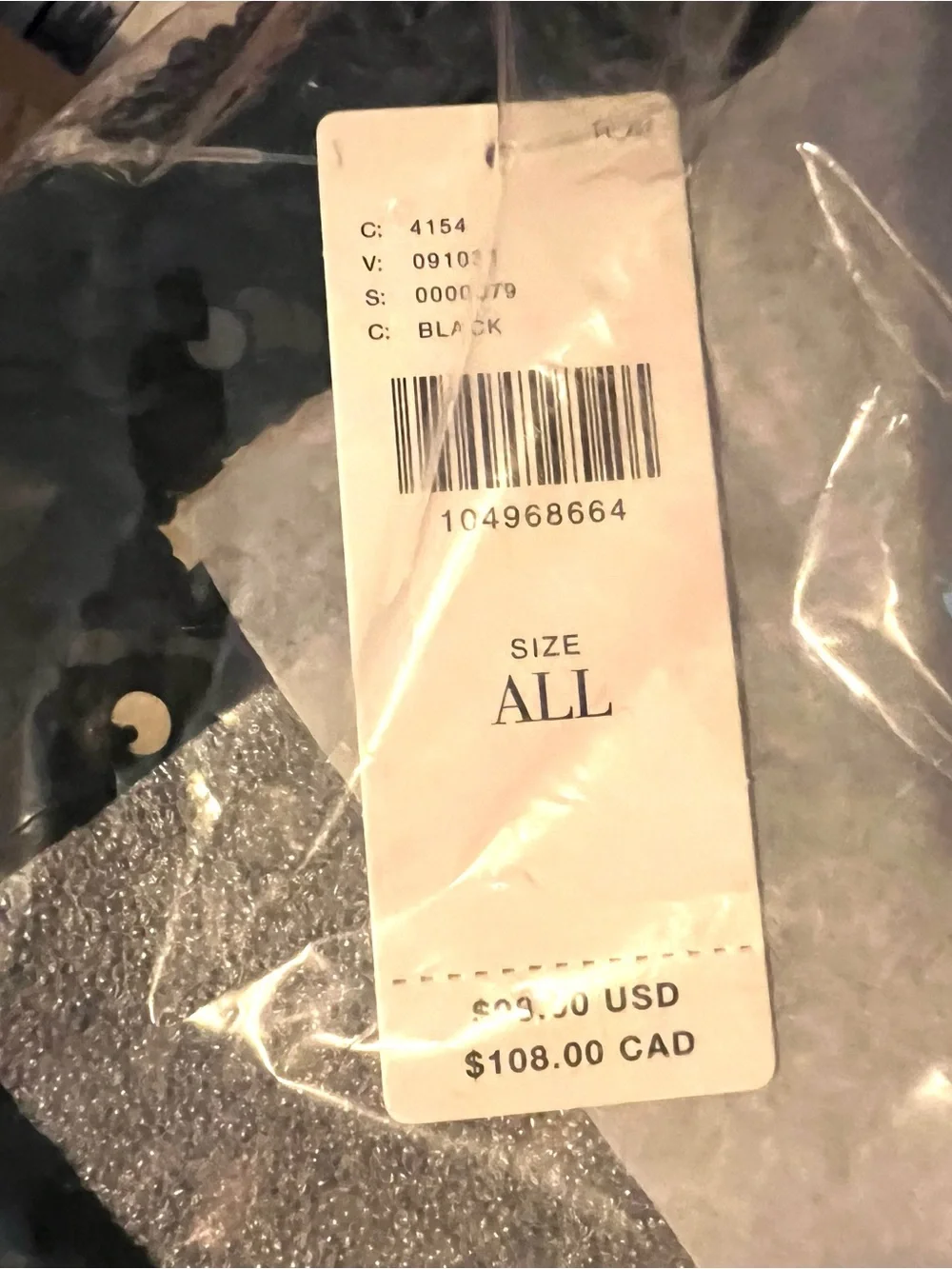 Anthropologie Paillette Sequin Crescent Evening Bag in Black NWT